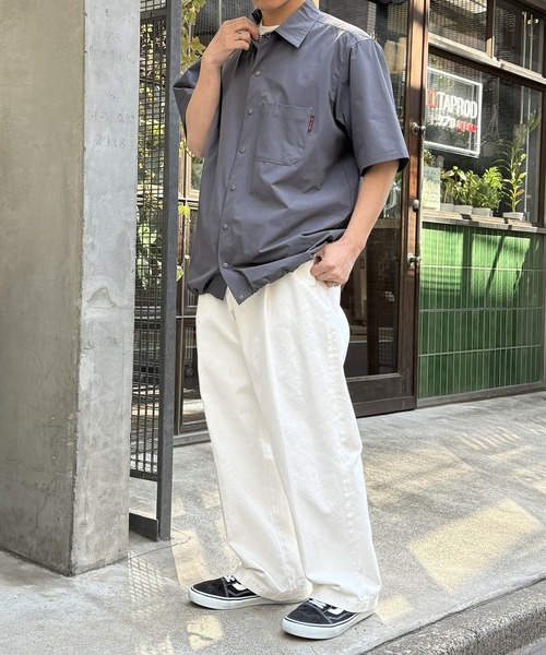 RED KAP（レッドキャップ）の「【RED KAP】限定商品 別注ストレッチナイロン シャツブルゾン　セットアップパンツ展開あり（シャツ/ブラウス・メンズ・ブラック/カーキ/チャコールグレー・S/M/L/LL）」の22枚目の写真