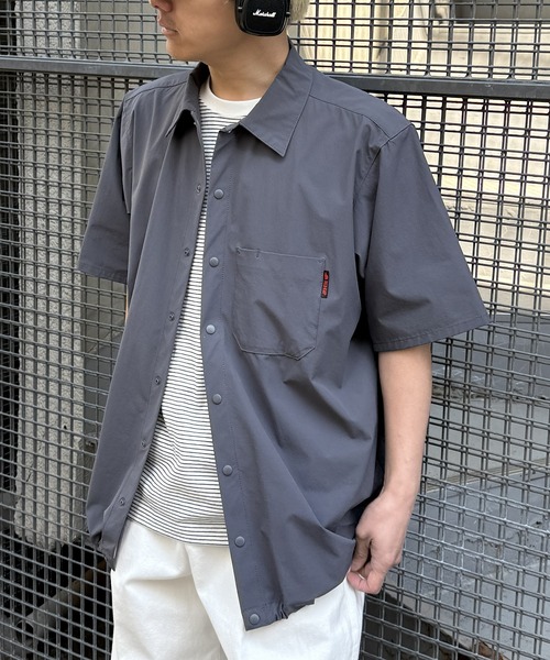 RED KAP（レッドキャップ）の「【RED KAP】限定商品 別注ストレッチナイロン シャツブルゾン　セットアップパンツ展開あり（シャツ/ブラウス・メンズ・ブラック/カーキ/チャコールグレー・S/M/L/LL）」の20枚目の写真