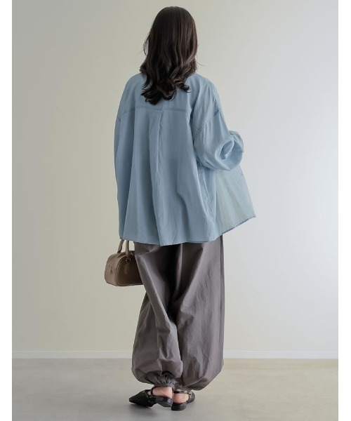 Re:EDIT（リエディ）の「[2026S/S COLLECTION][低身長/高身長サイズ有]タフタタックバルーンパンツ（その他パンツ・レディース・ブラック/グレイッシュベージュ/チャコールグレー・SHORT/MEDIUM/TALL/LARGE）」の10枚目の写真