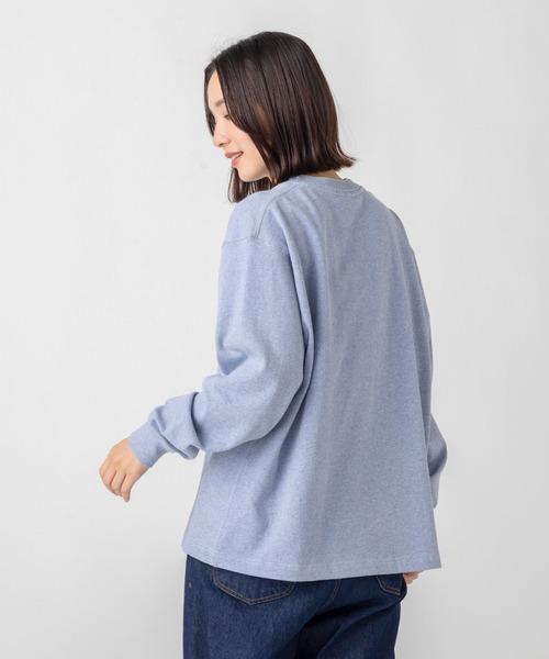 L.L.Bean（エルエルビーン）の「【JAPAN EDITION】ユニオン・ロングスリーブ・ティ（Tシャツ/カットソー・レディース・サックスブルー/レッド系/ライトグレー系/ライトグレー・MEDIUM）」の10枚目の写真