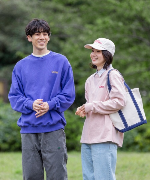 L.L.Bean（エルエルビーン）の「【JAPAN EDITION】ユニオン・ロングスリーブ・ティ（Tシャツ/カットソー・レディース・サックスブルー/レッド系/ライトグレー系/ライトグレー・MEDIUM）」の8枚目の写真