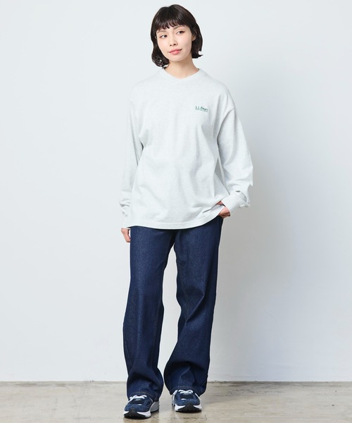 L.L.Bean（エルエルビーン）の「【JAPAN EDITION】ユニオン・ロングスリーブ・ティ（Tシャツ/カットソー・レディース・サックスブルー/レッド系/ライトグレー系/ライトグレー・MEDIUM）」の13枚目の写真