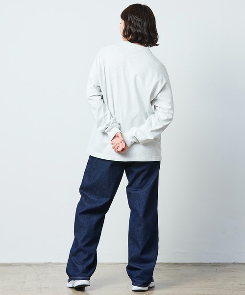 L.L.Bean（エルエルビーン）の「【JAPAN EDITION】ユニオン・ロングスリーブ・ティ（Tシャツ/カットソー・レディース・サックスブルー/レッド系/ライトグレー系/ライトグレー・MEDIUM）」の15枚目の写真