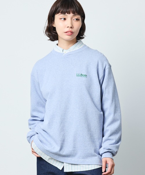 L.L.Bean（エルエルビーン）の「【JAPAN EDITION】ユニオン・ロングスリーブ・ティ（Tシャツ/カットソー・レディース・サックスブルー/レッド系/ライトグレー系/ライトグレー・MEDIUM）」の11枚目の写真