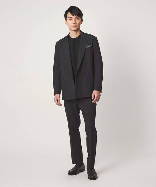 green label relaxing(グリーンレーベルリラクシング)の「A+ ポリエステル シャークスキン スタンダード イージー セットアップ パンツ スラックス -ウォッシャブル・ストレッチ-(スラックス・メンズ・ダークグリーン/ブラウン系/ネイビー・S/M/XL/L)」の6枚目の写真