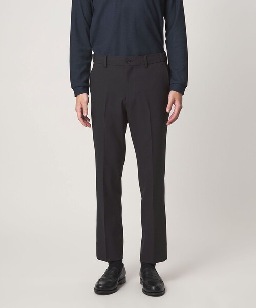 green label relaxing(グリーンレーベルリラクシング)の「A+ ポリエステル シャークスキン スタンダード イージー セットアップ パンツ スラックス -ウォッシャブル・ストレッチ-(スラックス・メンズ・ダークグリーン/ブラウン系/ネイビー・S/M/XL/L)」の8枚目の写真