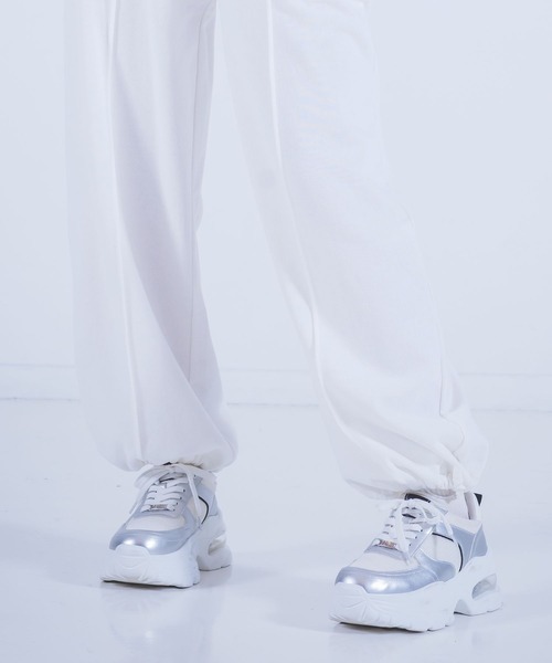 repipi armario（レピピ アルマリオ）の「クリアソールダッドスニーカー（スニーカー・キッズ・ホワイト/ブラック/サックスブルー/シルバー・SMALL/MEDIUM/LARGE）」の13枚目の写真