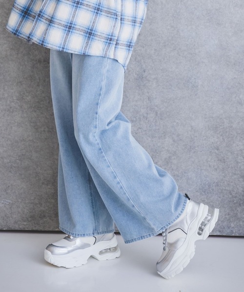 repipi armario（レピピ アルマリオ）の「クリアソールダッドスニーカー（スニーカー・キッズ・ホワイト/ブラック/サックスブルー/シルバー・SMALL/MEDIUM/LARGE）」の14枚目の写真