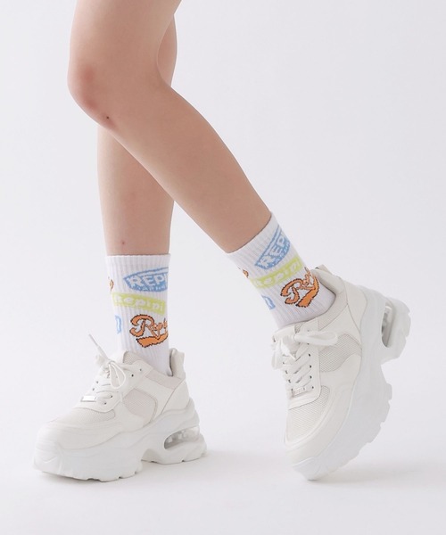 repipi armario（レピピ アルマリオ）の「クリアソールダッドスニーカー（スニーカー・キッズ・ホワイト/ブラック/サックスブルー/シルバー・SMALL/MEDIUM/LARGE）」の15枚目の写真