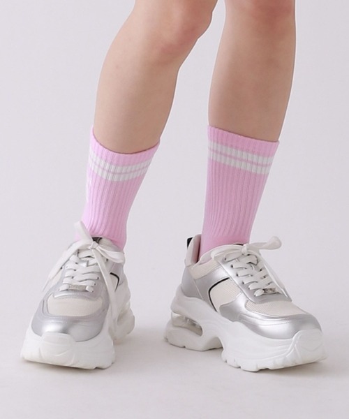 repipi armario（レピピ アルマリオ）の「クリアソールダッドスニーカー（スニーカー・キッズ・ホワイト/ブラック/サックスブルー/シルバー・SMALL/MEDIUM/LARGE）」の17枚目の写真