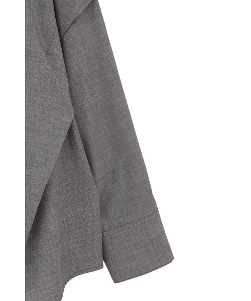 MANOF（マノフ）の「SHOULDER TUCK SHIRT（シャツ/ブラウス・レディース・ホワイト/ブルー/グレー・F）」の6枚目の写真