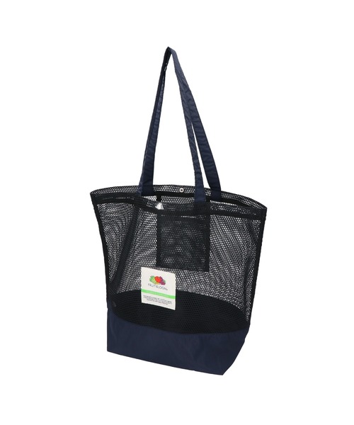 FRUIT OF THE LOOM(フルーツオブザルーム)の「【FRUIT OF THE LOOM/フルーツオブザルーム】MESH TOTE BAG L / メッシュトートバッグL(トートバッグ・レディース・ブラック/ベージュ/イエロー/ミント/ネイビー・FREE)」の6枚目の写真