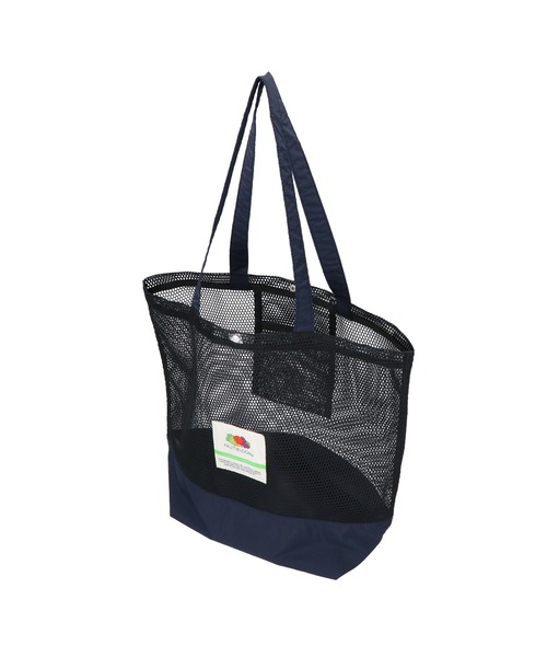 FRUIT OF THE LOOM(フルーツオブザルーム)の「【FRUIT OF THE LOOM/フルーツオブザルーム】MESH TOTE BAG L / メッシュトートバッグL(トートバッグ・レディース・ブラック/ベージュ/イエロー/ミント/ネイビー・FREE)」の9枚目の写真