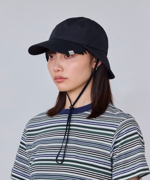 OVERRIDE（オーバーライド）の「OVERRIDE  WATER RE POLLEN CAP SGP / オーバーライド（キャップ・レディース・ブラック/ベージュ/ピンク・58cm）」の4枚目の写真