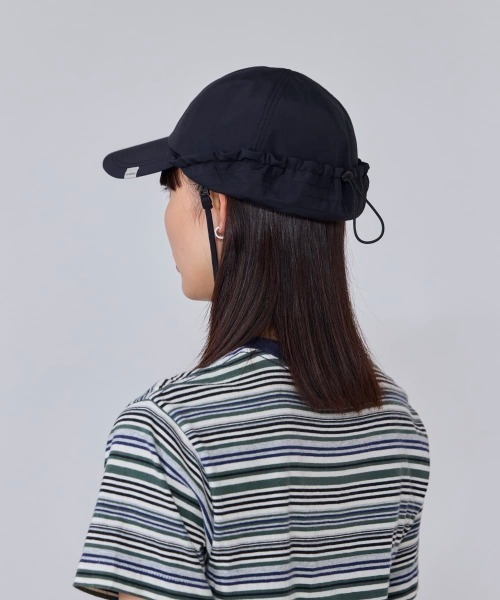 OVERRIDE（オーバーライド）の「OVERRIDE  WATER RE POLLEN CAP SGP / オーバーライド（キャップ・レディース・ブラック/ベージュ/ピンク・58cm）」の5枚目の写真