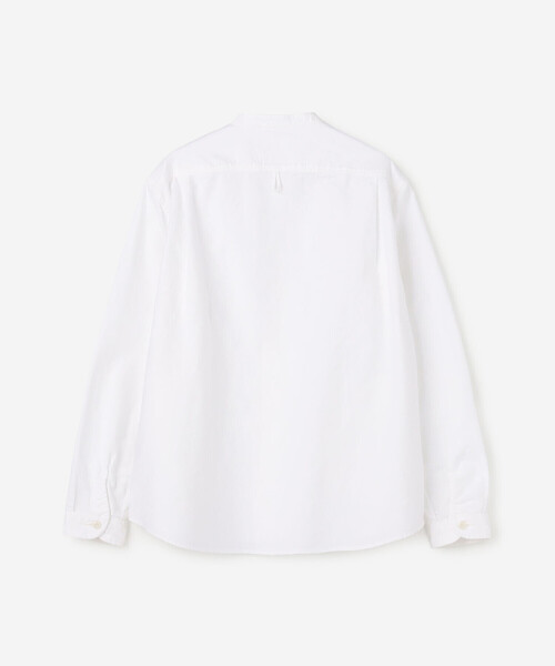 DANTON(ダントン)の「DANTON | オックスフォード バンドカラーシャツ SOLID WOMEN(シャツ/ブラウス・レディース・ホワイト・36/38/34)」の3枚目の写真