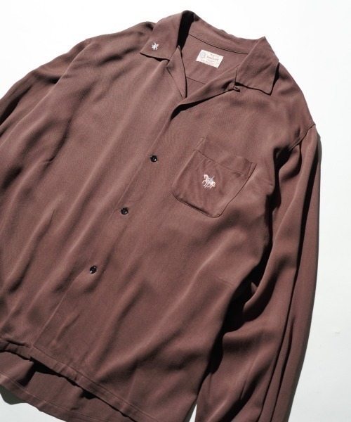 TOWNCRAFT(タウンクラフト)の「TOWN CRAFT タウンクラフト / 50S EMB LS SHIRT(シャツ/ブラウス・メンズ・ブラック/ブラウン・SMALL/LARGE/MEDIUM)」の13枚目の写真