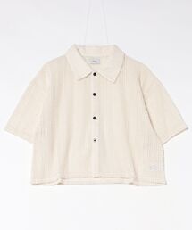 アンディニー レース半袖カーディガン
