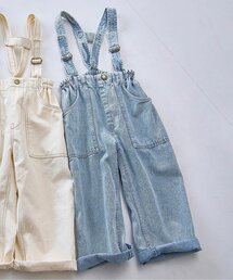 p.premier | サスペンダーデニムワイドパンツ(デニムパンツ)