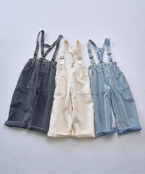 p.premier（ピードットプルミエ）の「サスペンダーデニムワイドパンツ（デニムパンツ・キッズ・サックスブルー/アイボリー/ブラック・140/130/120/110/100/90/80）」の17枚目の写真