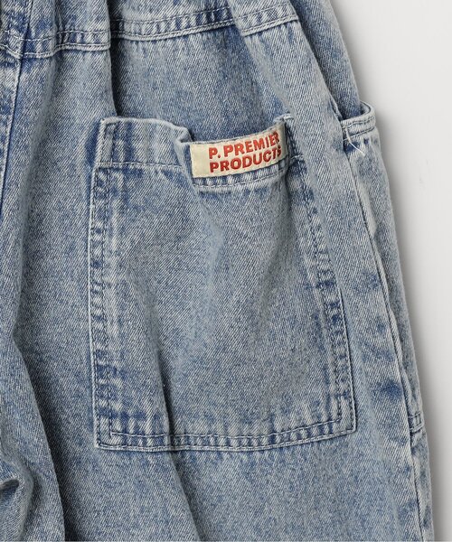 p.premier（ピードットプルミエ）の「サスペンダーデニムワイドパンツ（デニムパンツ・キッズ・サックスブルー/アイボリー/ブラック・140/130/120/110/100/90/80）」の15枚目の写真