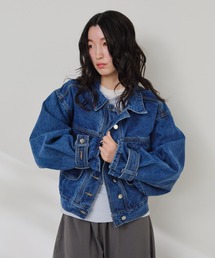 Shelly island | デザインデニムGジャン(デニムジャケット)