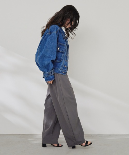 Shelly island（シェリーアイランド）の「デザインデニムGジャン（デニムジャケット・レディース・ブルー・FREE）」の7枚目の写真