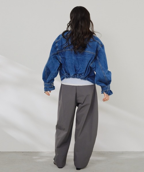 Shelly island（シェリーアイランド）の「デザインデニムGジャン（デニムジャケット・レディース・ブルー・FREE）」の8枚目の写真