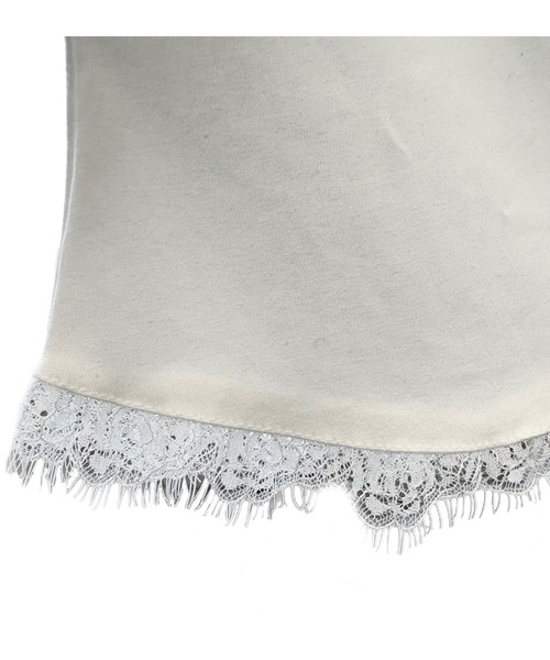 Never mind the XU(ネバーマインドザエックスユー)の「【Never mind the XU】SHEER LACE CAMISOLE / 【ネバーマインド ザ エックスユー】シアーレースキャミソール <着用動画あり>(キャミソール・レディース・ブラック/ホワイト・M)」の8枚目の写真