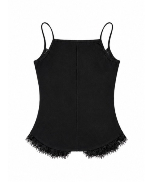 Never mind the XU(ネバーマインドザエックスユー)の「【Never mind the XU】SHEER LACE CAMISOLE / 【ネバーマインド ザ エックスユー】シアーレースキャミソール <着用動画あり>(キャミソール・レディース・ブラック/ホワイト・M)」の13枚目の写真