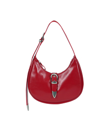CURETTY（キュリティ）の「C DOUBLE BELT MINI HOBO BAG_RED（ショルダーバッグ）」