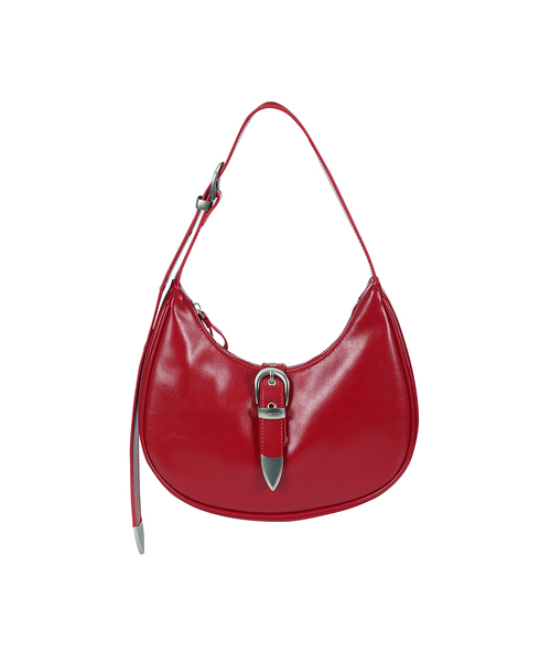 CURETTY(キュリティ)の「C DOUBLE BELT MINI HOBO BAG_RED(ショルダーバッグ・レディース・レッド・FREE)」の1枚目の写真