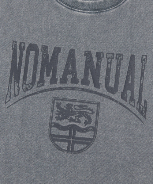 NOMANUAL（NOMANUAL）の「EMBLEM WASHED SLEEVELESS TEE - WASHED GRAY（Tシャツ/カットソー・レディース・その他・SMALL/MEDIUM/LARGE）」の6枚目の写真