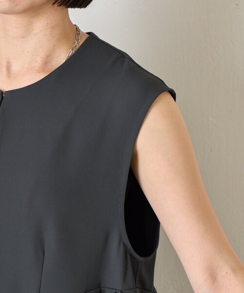 Jena espace merveilleux（ジェナ　エスパスメルヴェイユ）の「フリルベストセットアップ（ワンピース・レディース・チャコールグレー/ネイビー・FREE）」の22枚目の写真