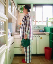 PAMM（パム）の「貼り合わせた日記のギンガムパンツ（その他パンツ）」