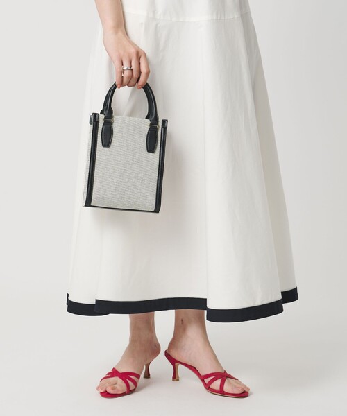 UNITED ARROWS（ユナイテッドアローズ）の「キャンバスコンビ ミニトートバッグ（トートバッグ・レディース・ブラック/ブラウン系・FREE）」の4枚目の写真