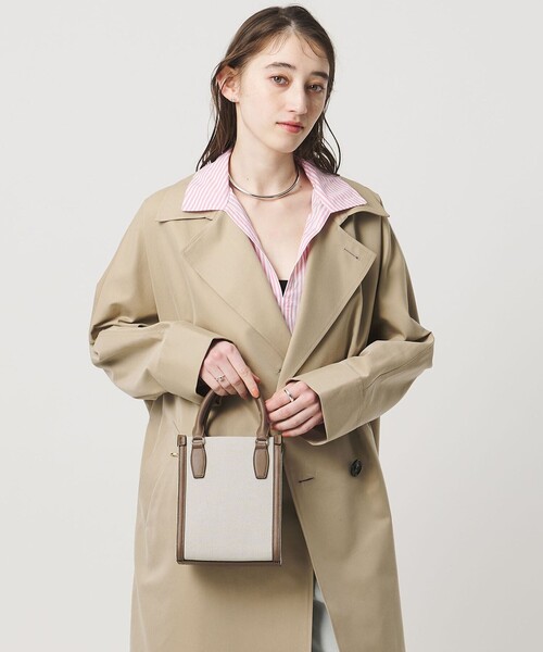 UNITED ARROWS（ユナイテッドアローズ）の「キャンバスコンビ ミニトートバッグ（トートバッグ・レディース・ブラック/ブラウン系・FREE）」の6枚目の写真