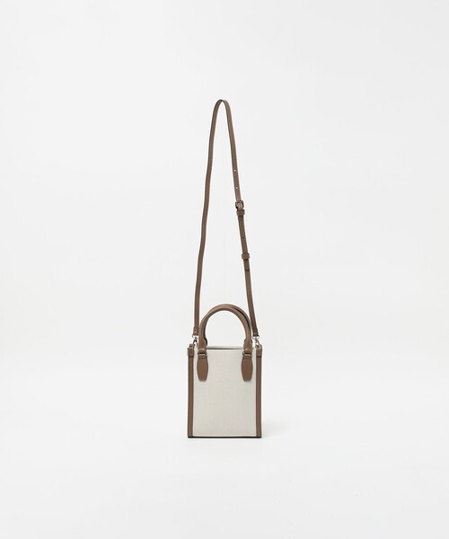 UNITED ARROWS（ユナイテッドアローズ）の「キャンバスコンビ ミニトートバッグ（トートバッグ・レディース・ブラック/ブラウン系・FREE）」の10枚目の写真