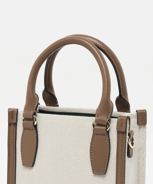 UNITED ARROWS（ユナイテッドアローズ）の「キャンバスコンビ ミニトートバッグ（トートバッグ・レディース・ブラック/ブラウン系・FREE）」の14枚目の写真