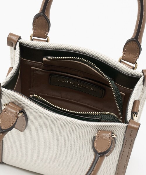 UNITED ARROWS（ユナイテッドアローズ）の「キャンバスコンビ ミニトートバッグ（トートバッグ・レディース・ブラック/ブラウン系・FREE）」の19枚目の写真