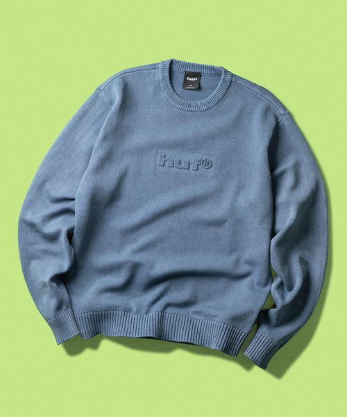 PACIFIC WASH EMBOSSED CREWNECK — свитшот с эмбоссингом «Pacific Wash»
