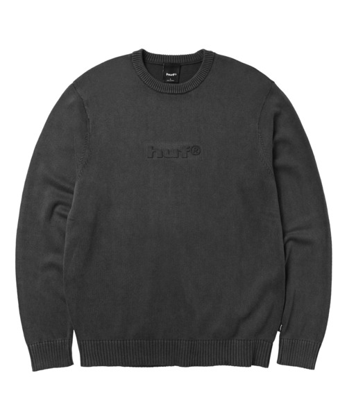 HUF(ハフ)の「PACIFIC WASH EMBOSSED CREWNECK(ニット/セーター・メンズ・ブルー/ブラック・S/M/L/XL/XXL)」の5枚目の写真