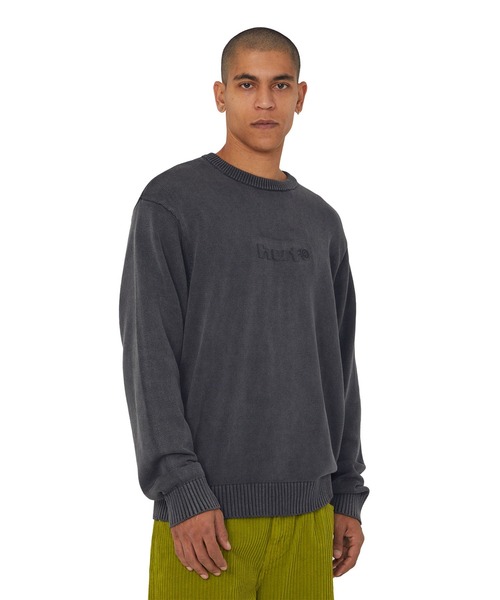 HUF(ハフ)の「PACIFIC WASH EMBOSSED CREWNECK(ニット/セーター・メンズ・ブルー/ブラック・S/M/L/XL/XXL)」の9枚目の写真