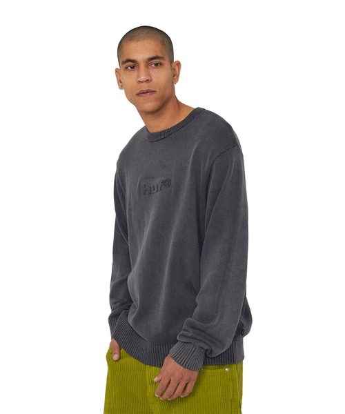 HUF(ハフ)の「PACIFIC WASH EMBOSSED CREWNECK(ニット/セーター・メンズ・ブルー/ブラック・S/M/L/XL/XXL)」の10枚目の写真