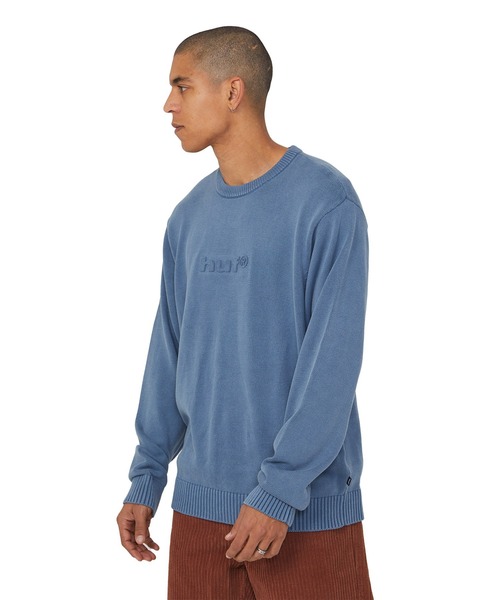 HUF(ハフ)の「PACIFIC WASH EMBOSSED CREWNECK(ニット/セーター・メンズ・ブルー/ブラック・S/M/L/XL/XXL)」の14枚目の写真