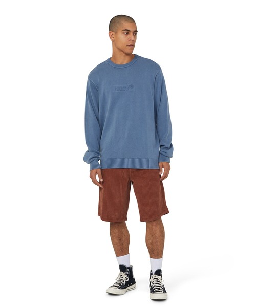 HUF(ハフ)の「PACIFIC WASH EMBOSSED CREWNECK(ニット/セーター・メンズ・ブルー/ブラック・S/M/L/XL/XXL)」の15枚目の写真