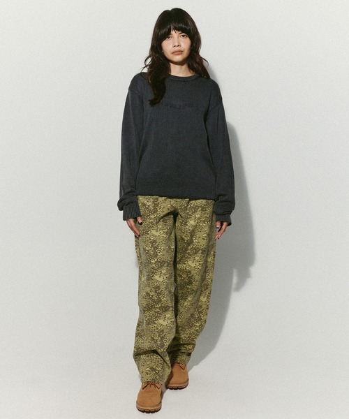 HUF(ハフ)の「PACIFIC WASH EMBOSSED CREWNECK(ニット/セーター・メンズ・ブルー/ブラック・S/M/L/XL/XXL)」の3枚目の写真