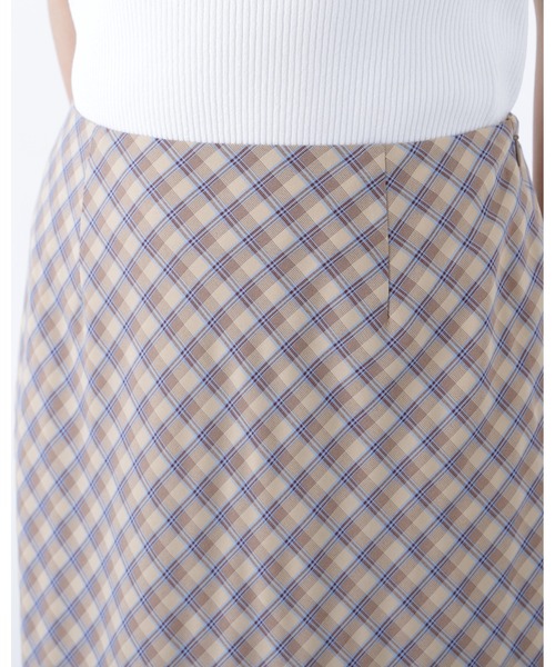 N.(N. Natural Beauty Basic)(エヌエヌナチュラルビューティーベーシック)の「チェックナロースカート(スカート・レディース・オレンジ系その他/グリーン系その他/ブラウン系その他・フリ-)」の7枚目の写真