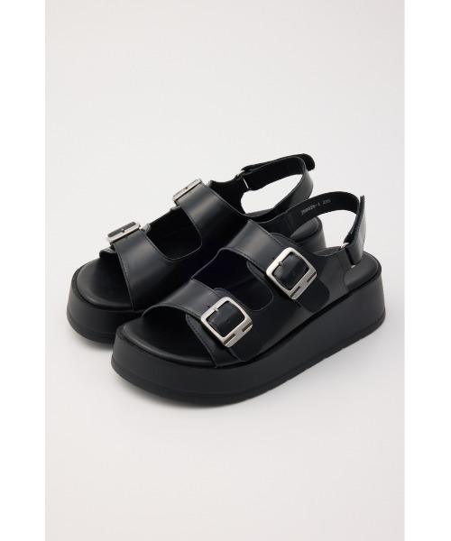 STACCATO(スタッカート)の「ロックライクプラットフォームサンダル(サンダル・レディース・ブラック/シルバー・22.5cm/23.0cm/23.5cm/24.0cm/24.5cm)」の2枚目の写真