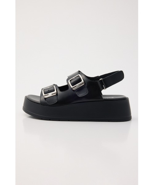 STACCATO(スタッカート)の「ロックライクプラットフォームサンダル(サンダル・レディース・ブラック/シルバー・22.5cm/23.0cm/23.5cm/24.0cm/24.5cm)」の3枚目の写真